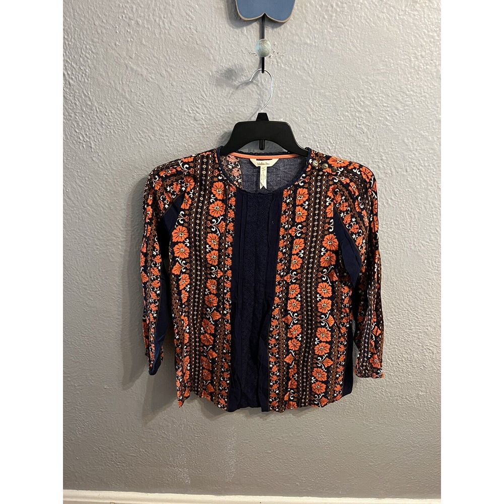 Matilda Jane Women's Top Size Small Floral‎ Fall Long Sleeve